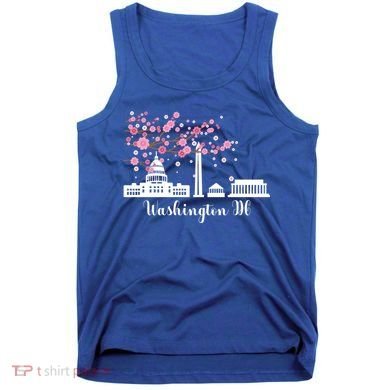 Washington Dc Funny Gift Cherry Blossoms Memorial Monut Meaningful Gift Tank Top