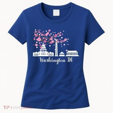 Washington Dc Funny Gift Cherry Blossoms Memorial Monut Meaningful Gift Women's T-Shirt