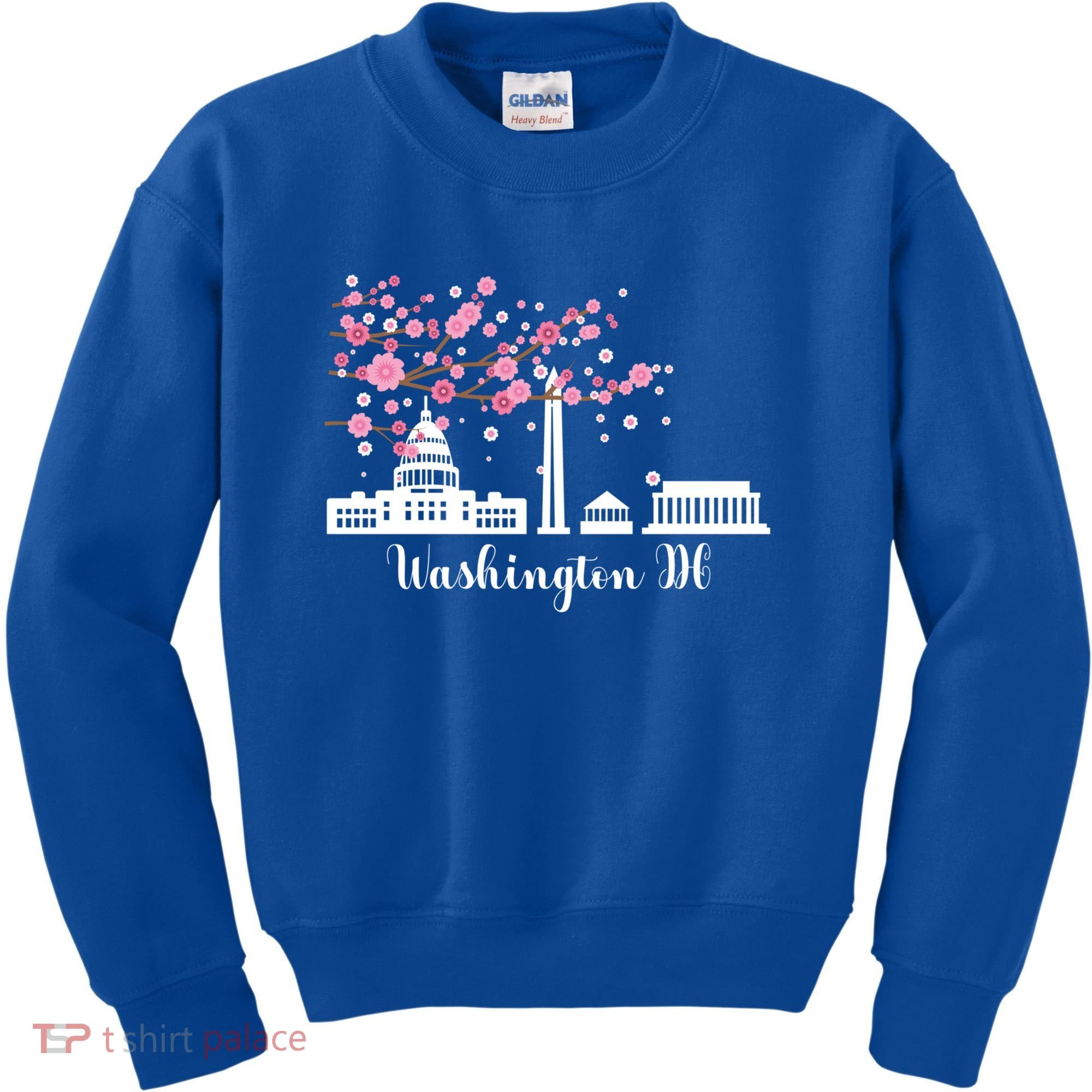 Washington Dc Funny Gift Cherry Blossoms Memorial Monut Meaningful Gift Kids Sweatshirt