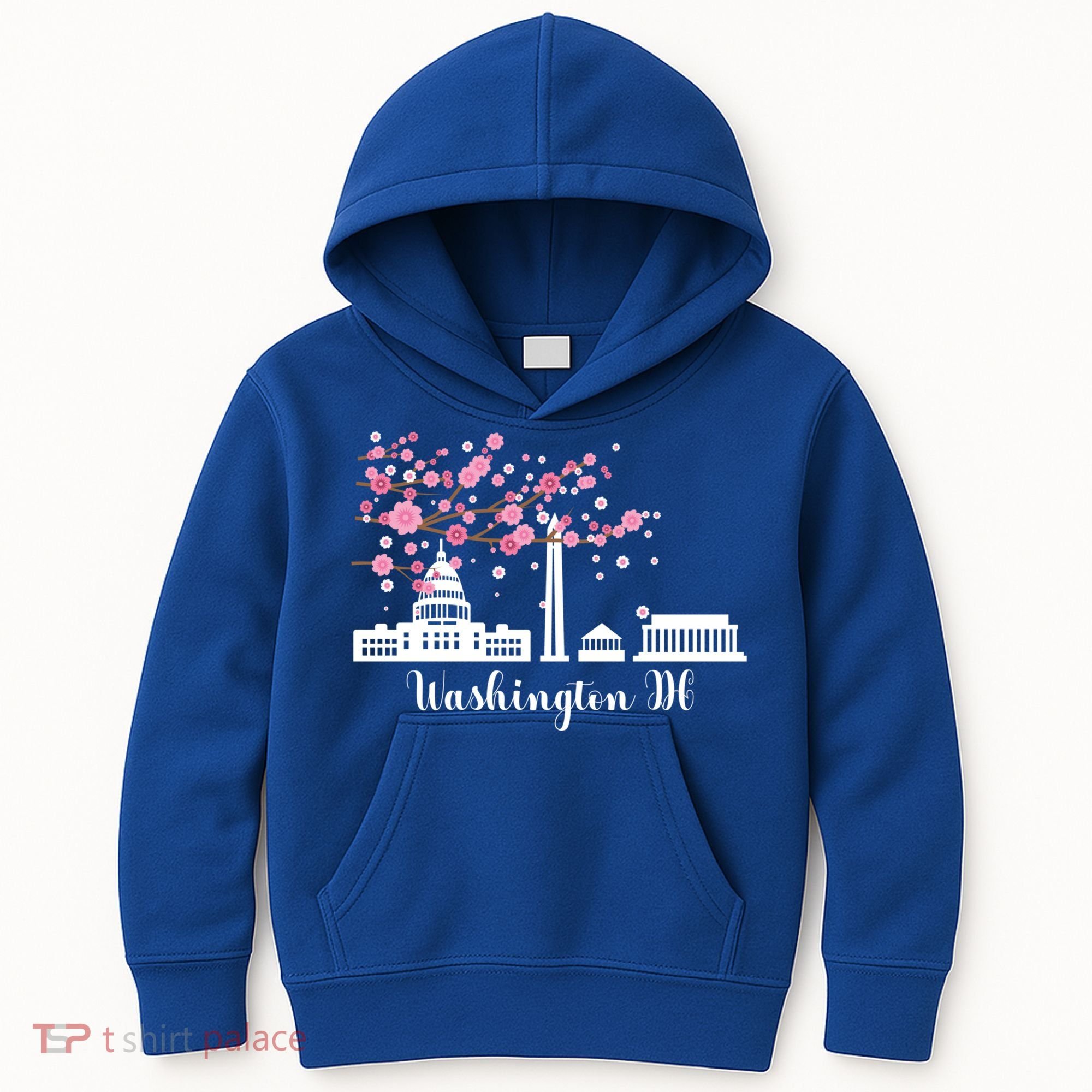 Washington Dc Funny Gift Cherry Blossoms Memorial Monut Meaningful Gift Kids Hoodie