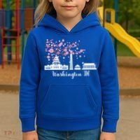 Washington Dc Funny Gift Cherry Blossoms Memorial Monut Meaningful Gift Kids Hoodie thumb 3