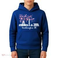 Washington Dc Funny Gift Cherry Blossoms Memorial Monut Meaningful Gift Kids Hoodie thumb 4