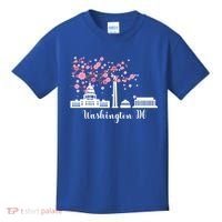 Washington Dc Funny Gift Cherry Blossoms Memorial Monut Meaningful Gift Kids T-Shirt thumb 0