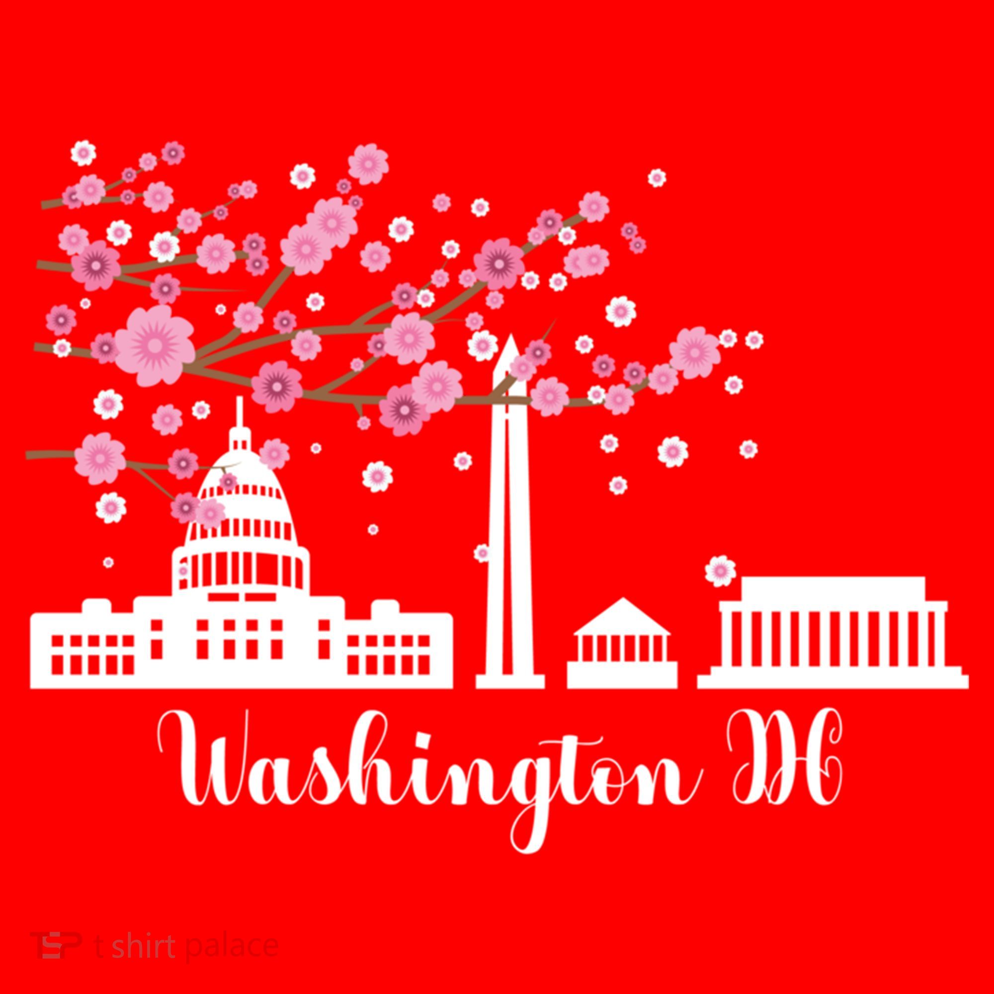 Washington Dc Funny Gift Cherry Blossoms Memorial Monut Meaningful Gift Santa Hat