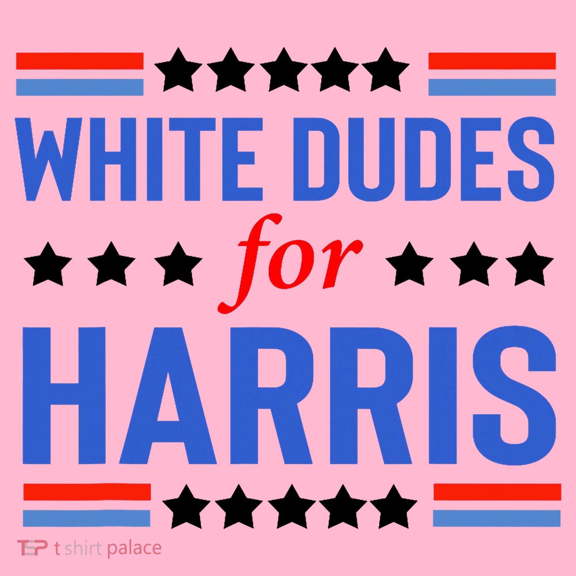 White Dudes For Kamala Harris Coaster