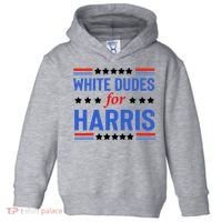White Dudes For Kamala Harris Toddler Hoodie thumb 0
