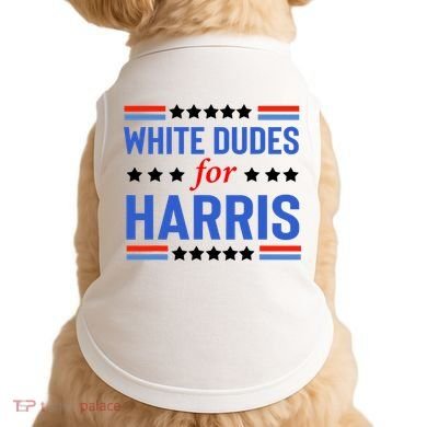 White Dudes For Kamala Harris Doggie Tank