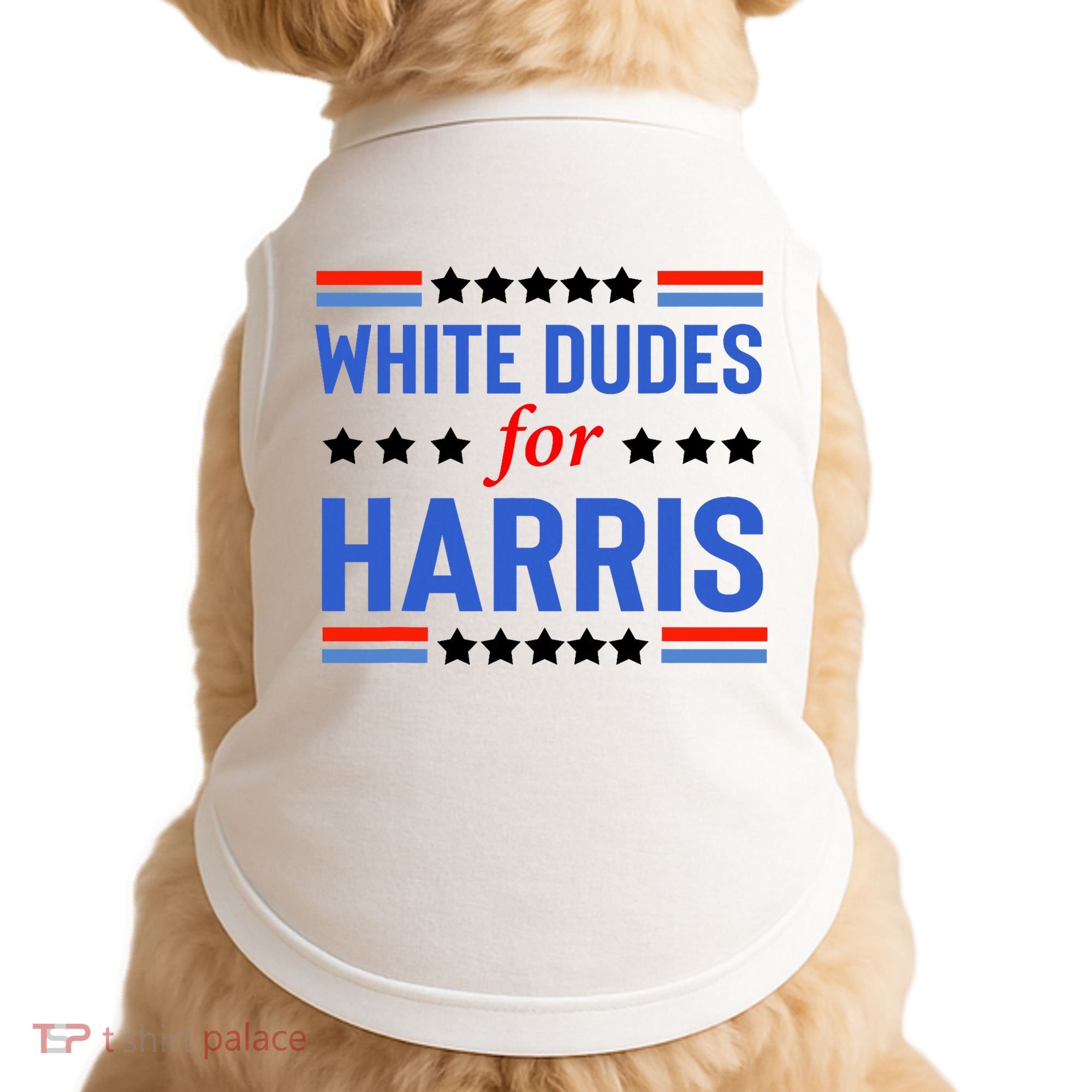 White Dudes For Kamala Harris Doggie Tank