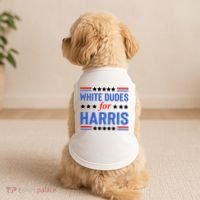 White Dudes For Kamala Harris Doggie Tank thumb 2