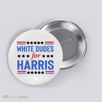 White Dudes For Kamala Harris Button thumb 0