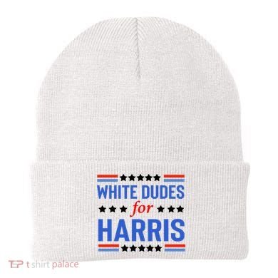 White Dudes For Kamala Harris Beanie