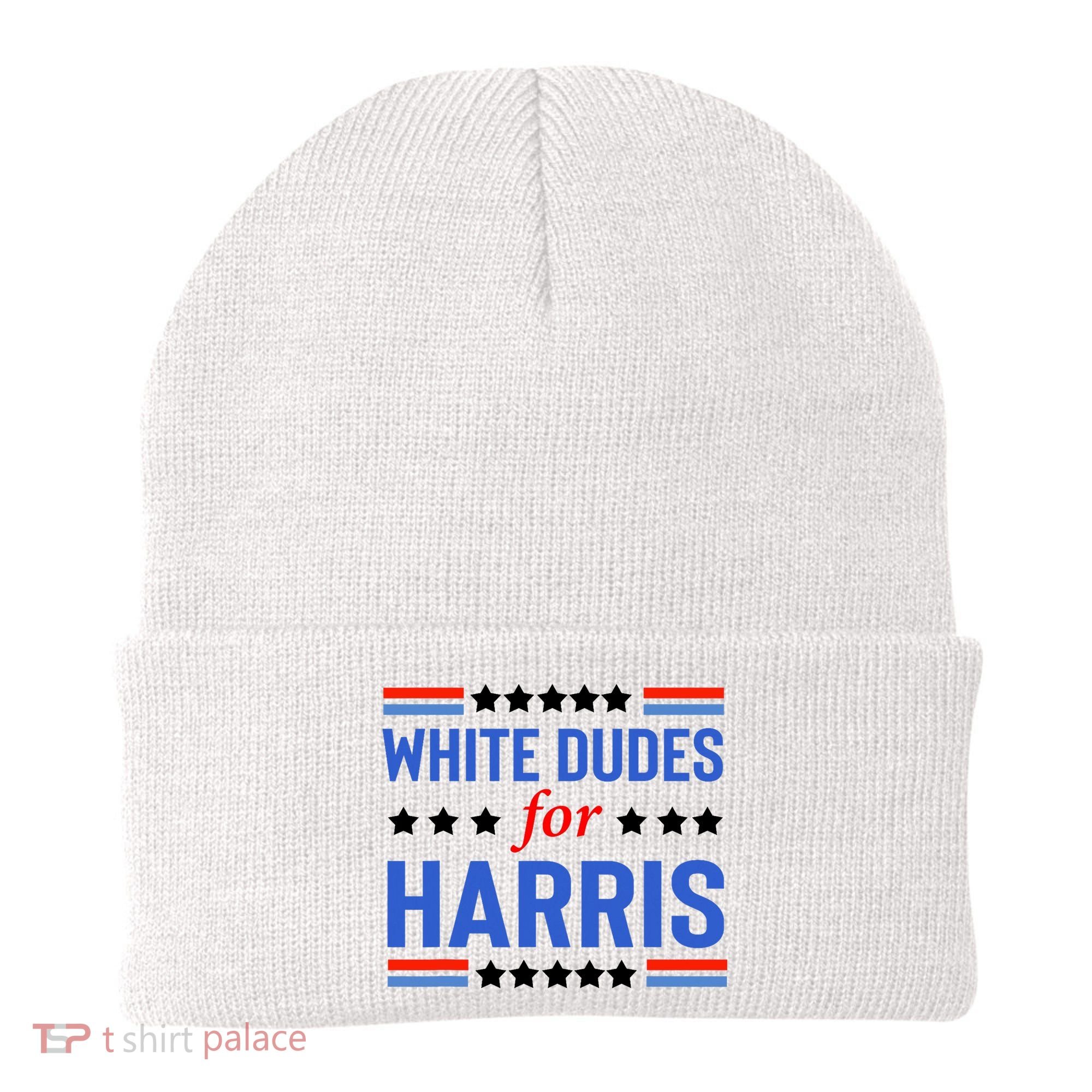 White Dudes For Kamala Harris Beanie
