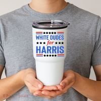 White Dudes For Kamala Harris Tumbler thumb 2