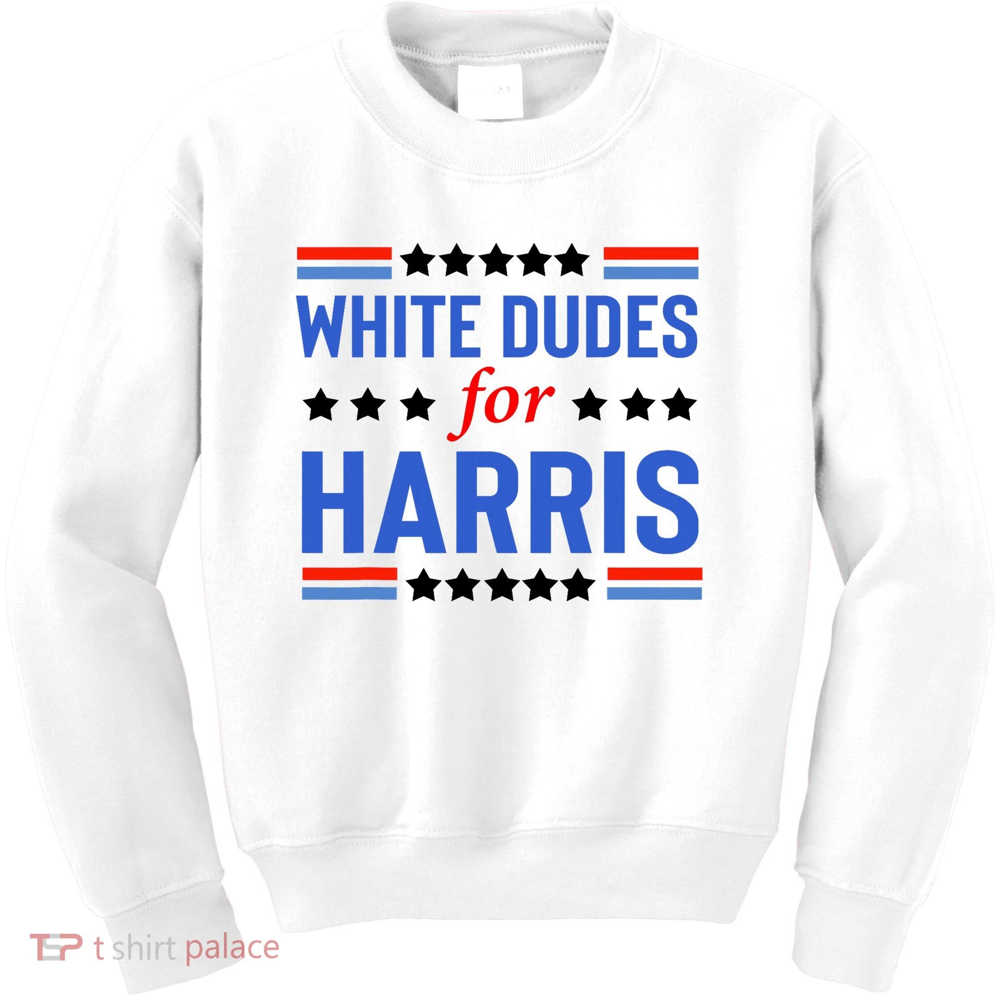 White Dudes For Kamala Harris Kids Sweatshirt