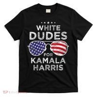 White Dudes For Kamala Harris Sunglasses T-Shirt thumb 0