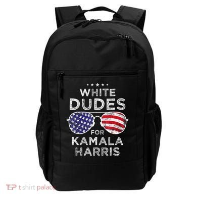 White Dudes For Kamala Harris Sunglasses Backpack