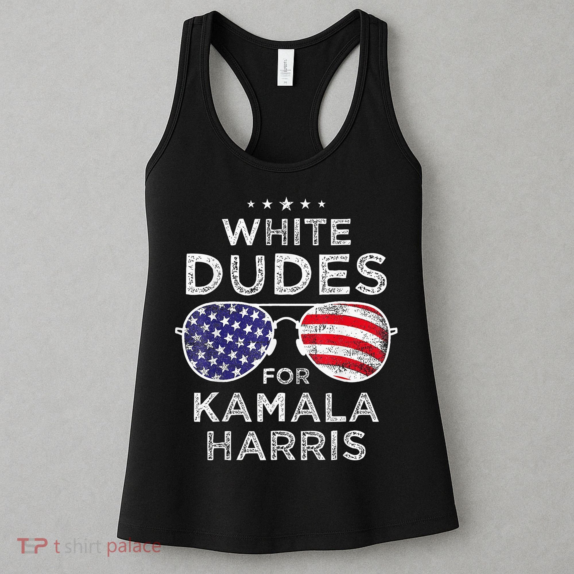 White Dudes For Kamala Harris Sunglasses Women's Tank Top