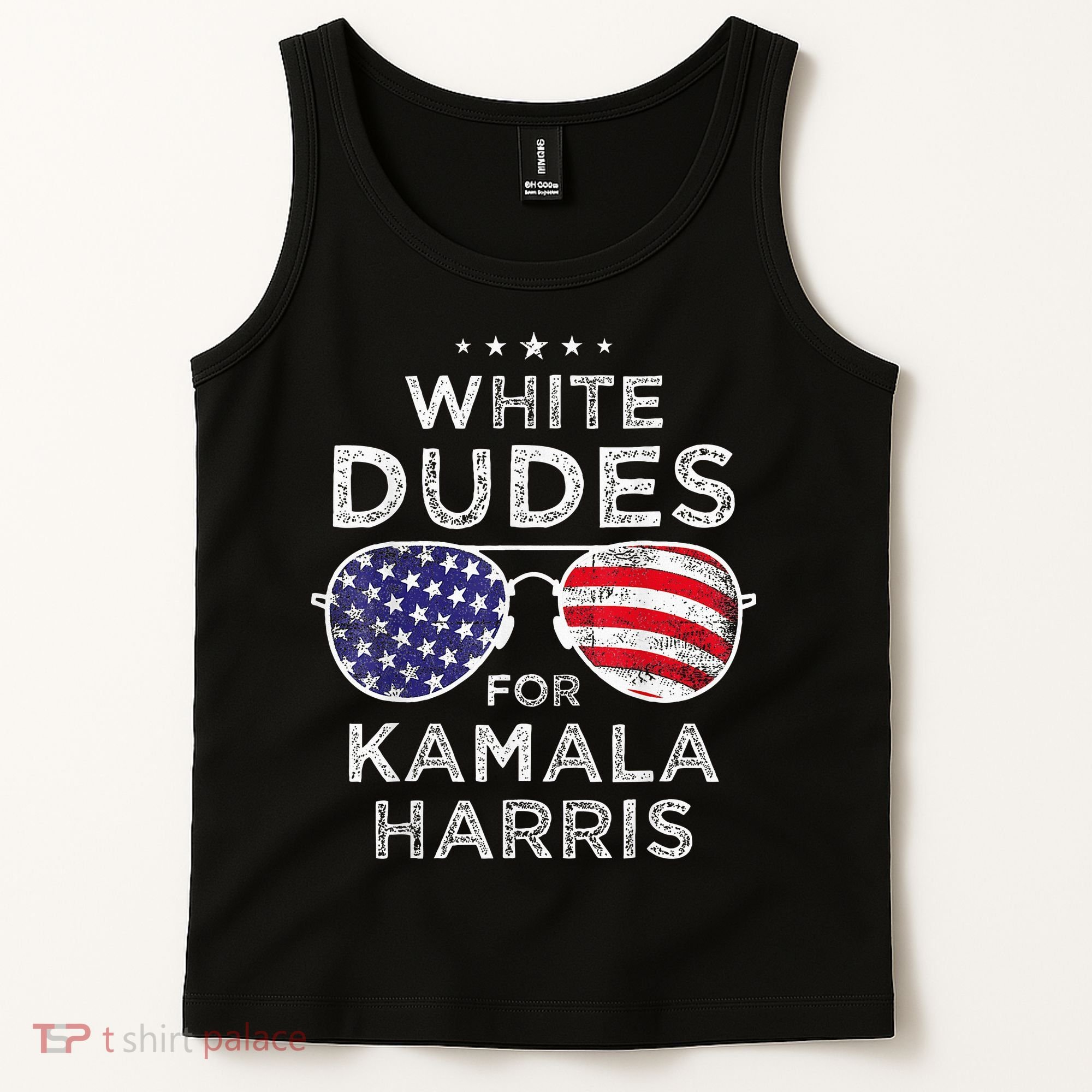 White Dudes For Kamala Harris Sunglasses Tank Top