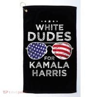 White Dudes For Kamala Harris Sunglasses Golf Towel thumb 0