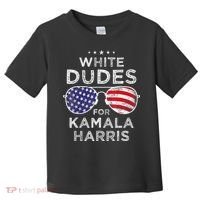 White Dudes For Kamala Harris Sunglasses Toddler T-Shirt thumb 0