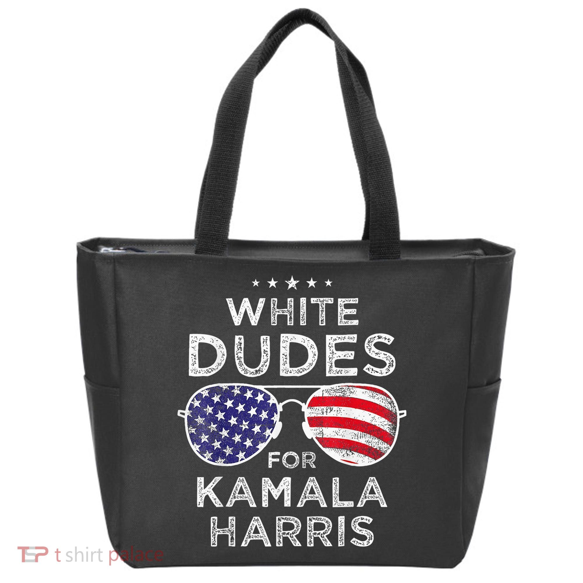 White Dudes For Kamala Harris Sunglasses Tote Bag