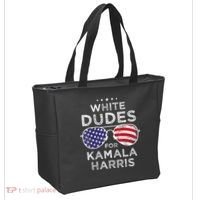 White Dudes For Kamala Harris Sunglasses Tote Bag thumb 2