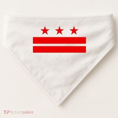 Washington Dc Flag D.C. Capitol USA-Made Doggie Bandana