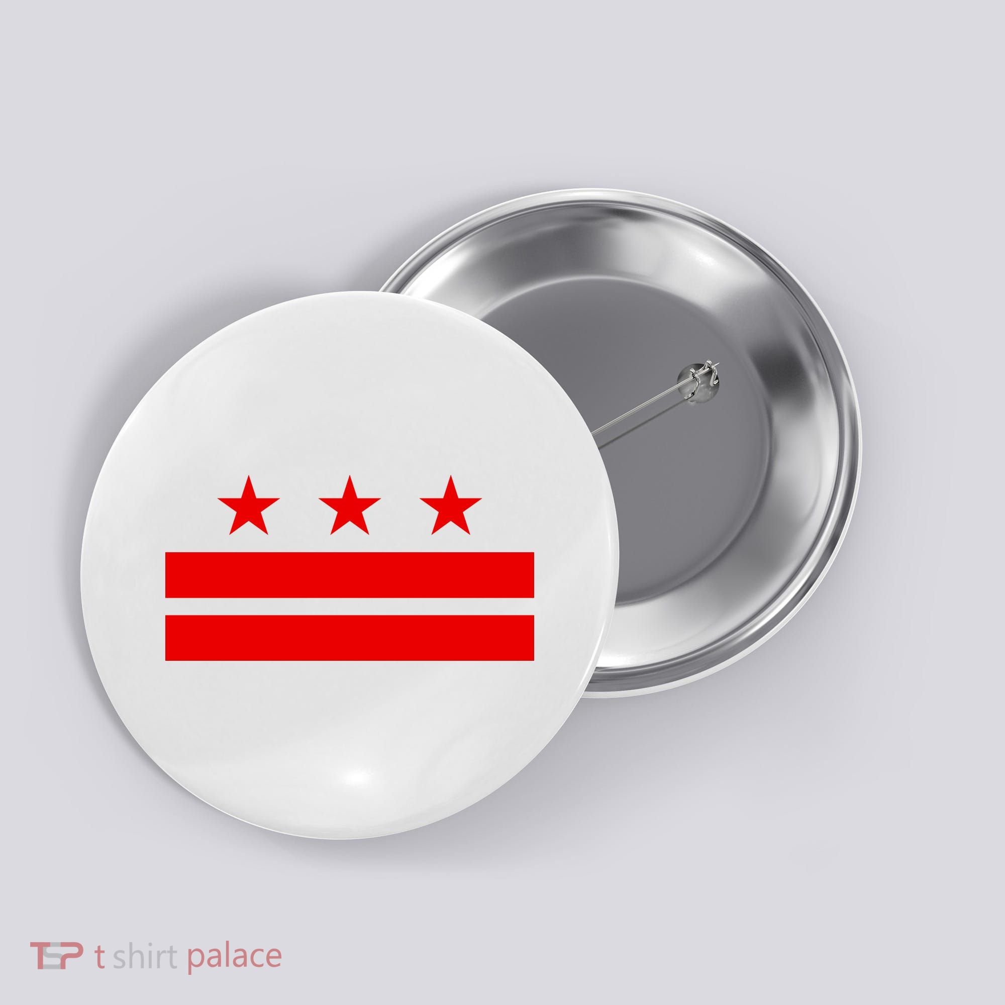 Washington Dc Flag D.C. Capitol Button