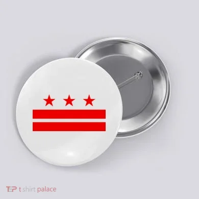 Washington Dc Flag D.C. Capitol Button
