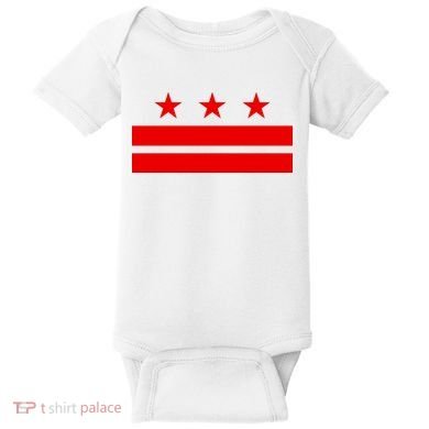 Washington Dc Flag D.C. Capitol Baby Bodysuit