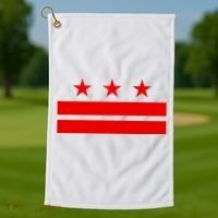 Washington Dc Flag D.C. Capitol Golf Towel thumb 1