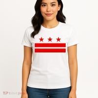 Washington Dc Flag D.C. Capitol Women's T-Shirt thumb 4