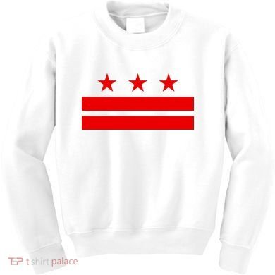 Washington Dc Flag D.C. Capitol Kids Sweatshirt