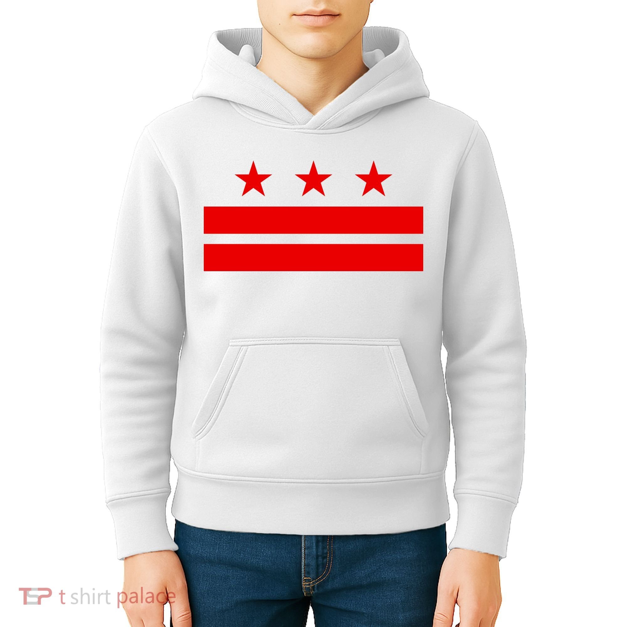 Washington Dc Flag D.C. Capitol Kids Hoodie