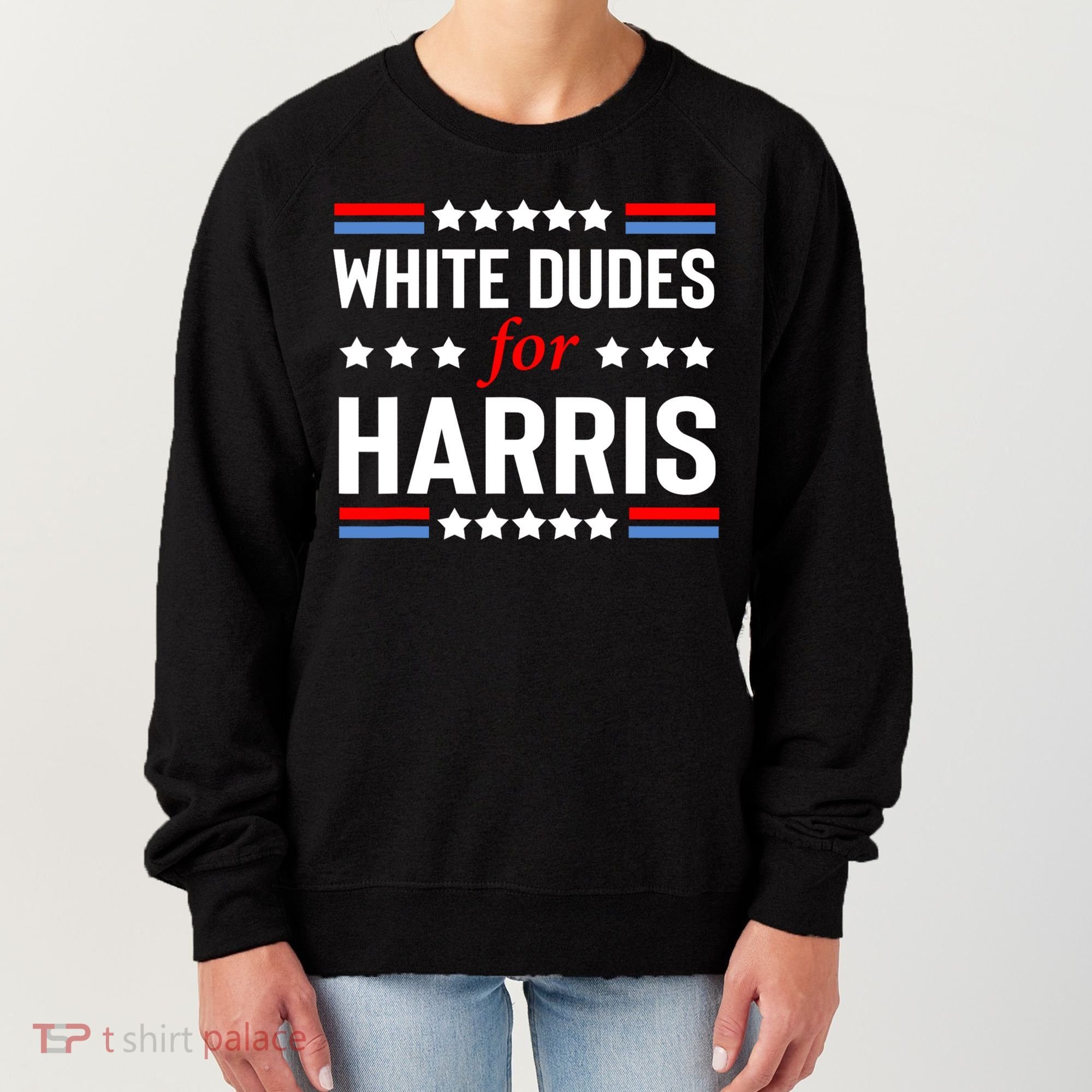 White Dudes For Harris 2024 For President Women's Sweatshirt