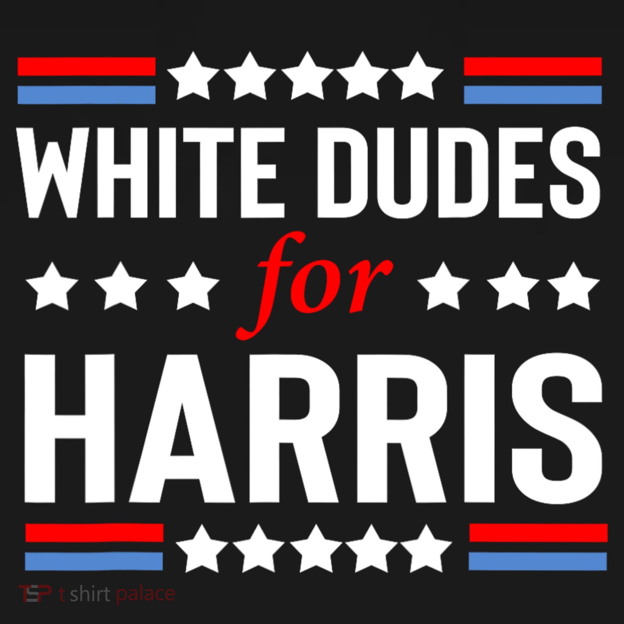 White Dudes For Harris 2024 For President USA-Made Doggie Bandana