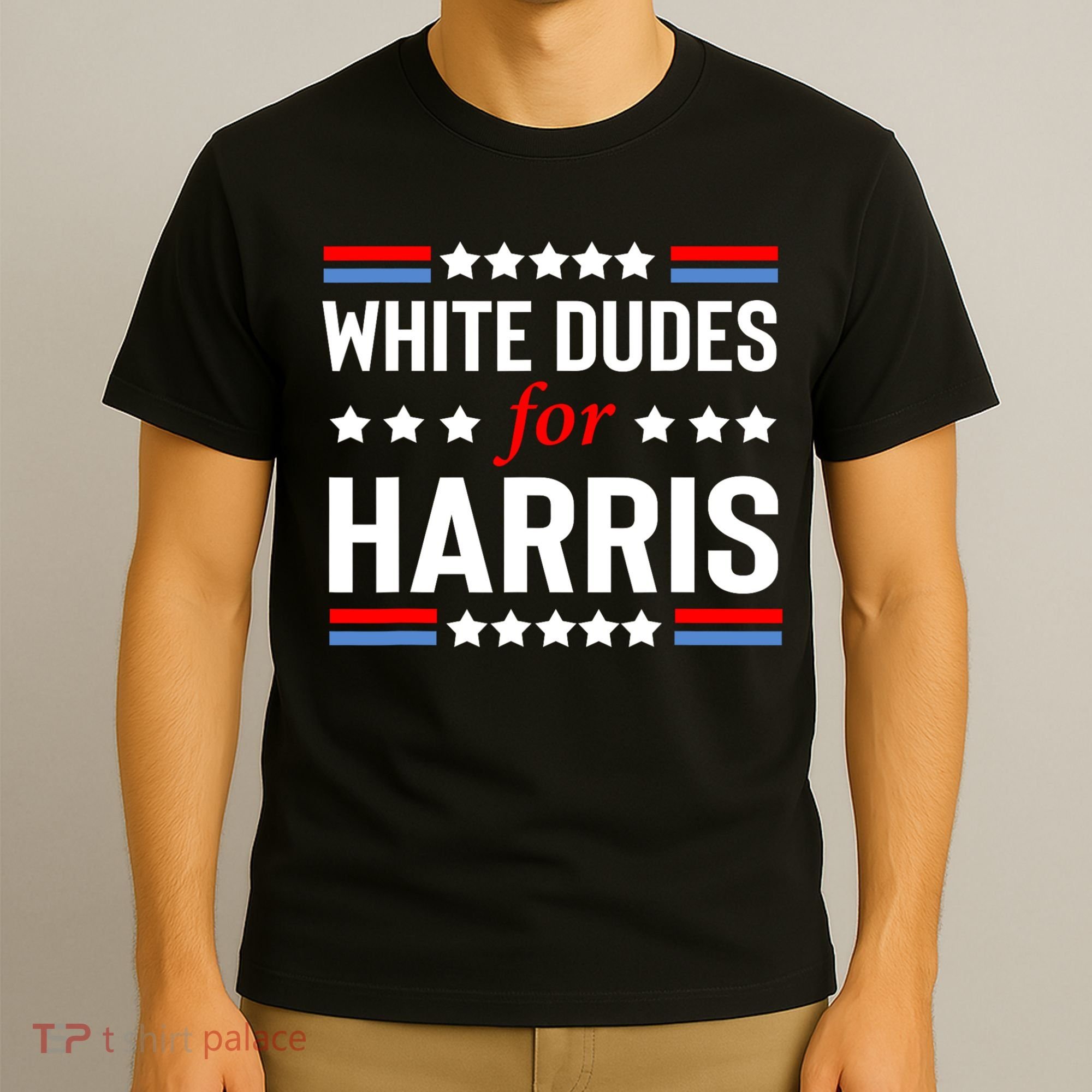 White Dudes For Harris 2024 For President T-Shirt
