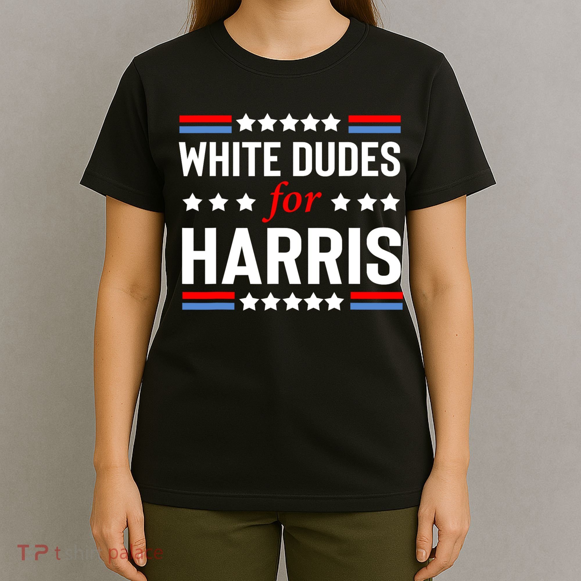 White Dudes For Harris 2024 For President T-Shirt