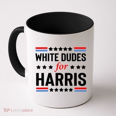 White Dudes For Harris 2024 For President Coffee Mug