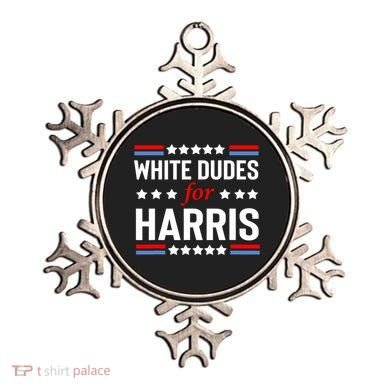 White Dudes For Harris 2024 For President Ornament