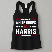 White Dudes For Harris 2024 For President Women's Tank Top thumb 3