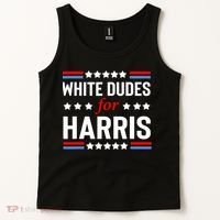 White Dudes For Harris 2024 For President Tank Top thumb 2