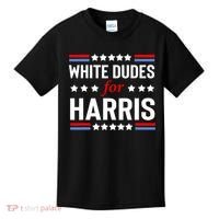 White Dudes For Harris 2024 For President Kids T-Shirt thumb 0