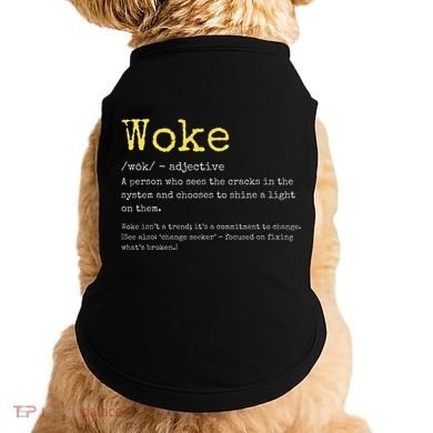 Woke Definition Funny New Thinking Politically Informed Doggie Tank