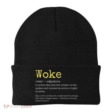 Woke Definition Funny New Thinking Politically Informed Beanie