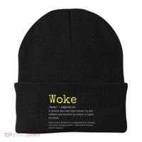 Woke Definition Funny New Thinking Politically Informed Beanie thumb 0