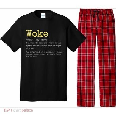 Woke Definition Funny New Thinking Politically Informed Pajama Set