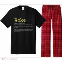 Woke Definition Funny New Thinking Politically Informed Pajama Set thumb 0
