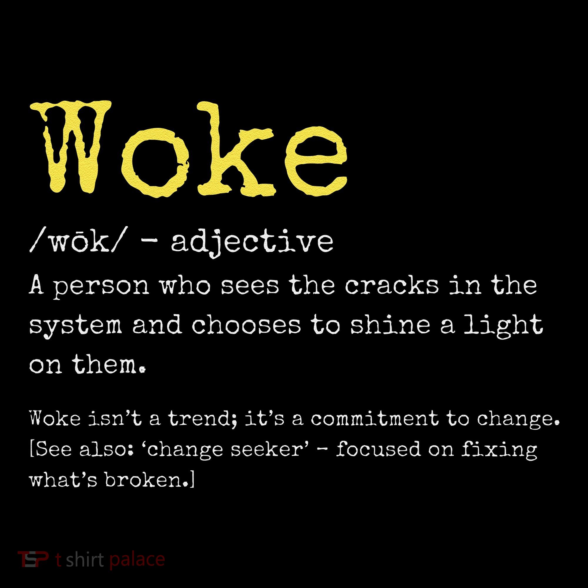 Woke Definition Funny New Thinking Politically Informed Women's Hoodie