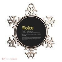 Woke Definition Funny New Thinking Politically Informed Ornament thumb 0